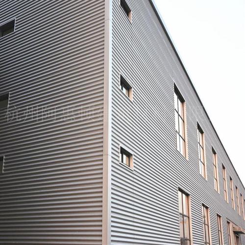 厂家直销汽车4s店墙面780型金属瓦楞板0.8mm铝镁锰合金弯弧波纹板